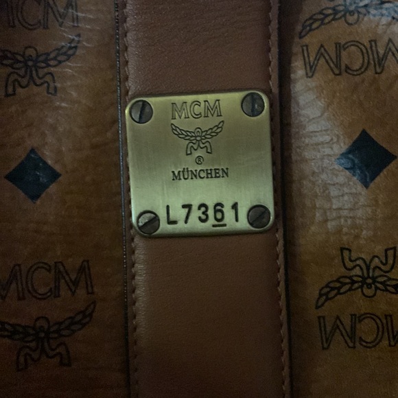SOLD.  MCM - Vintage Visetos Boston Handbag - Picture 8 of 8